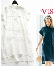 VIS | シャツワンピース