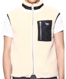 Maison Kitsune | ボアフリースベスト ジップアップ(ベスト)