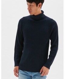 GU | リブタートルネックセーター(ニット/セーター)