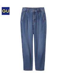 GU | ハイウエストマムジーンズ(デニムパンツ)