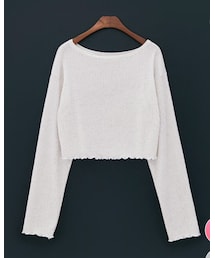 chuu | ウェーブヘムルーズニットトップス(ニット/セーター)