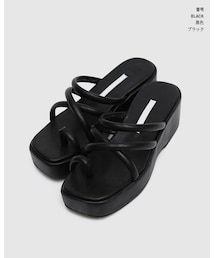 chuu | トングプラットフォーム shoes 6cm(サンダル)