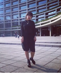 H&M | 透明雪紡長版襯衫(シャツワンピース)