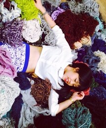 MANGO | 短版白襯衫(シャツ/ブラウス)