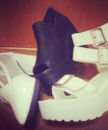 路邊攤 | 黑色厚底跟鞋(パンプス)