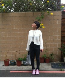 PAZZO | 喇叭袖短版針織衫(ニット/セーター)