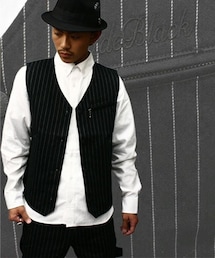 BLACK FLAME | STRIPE WORK VERT(ベスト)