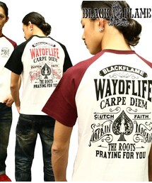 BLACK FLAME | SPADE MARIA RAGLAN S/ST(Tシャツ/カットソー)
