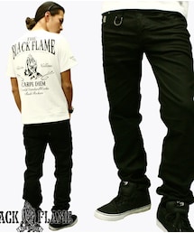 BLACK FLAME | BANDANA SKINNY PT(デニムパンツ)