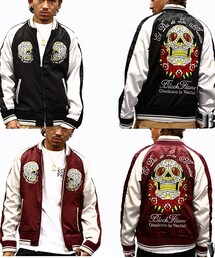 BLACK FLAME | CARAVERA SOUVENIR スカジャン(その他アウター)