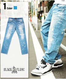 BLACK FLAME | VINTAGE REPAIR DENIM PT(デニムパンツ)