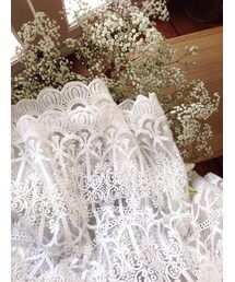 tangers | Cut-Out Shoulder Mesh Lace Dress(ワンピース)