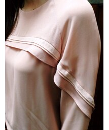 tangers | Layer Front Feature Top (Dusty Pink)(シャツ/ブラウス)