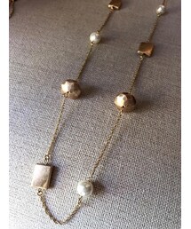 tangers | Pearls, Beads & Plates Long Necklace(ネックレス)