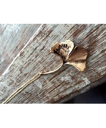 tangers | Two Leaf Clover Rustic Gold Necklace(ネックレス)