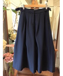 tangers | Stripey Buckle Culottes (Navy)(その他パンツ)