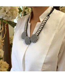 tangers | Netted Buttons Coiled Necklace(ネックレス)
