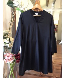 tangers | Ribbed V Black Dress(ワンピース)