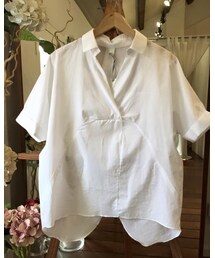tangers | Tulip Back V-Collar Cotton Shirt(シャツ/ブラウス)