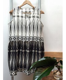 tangers | V-Cut Neckline Printed One Piece(ワンピース)