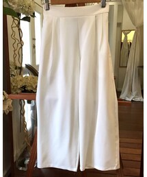 tangers | 7/8 Pockets Pleats Pants (White)(その他パンツ)