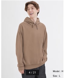 GU | ダブルフェイスビックプルパーカー(長袖)(パーカー)