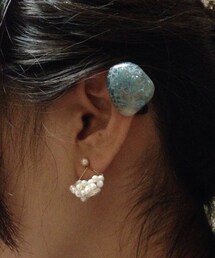 nakamura coubou | フラワークオーツ イヤークリップ(ピアス（片耳用）)