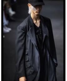 Yohji Yamamoto | Yohji Yamamoto - アシンメトリーコート - men - キュプロ/ウール - 4(チェスターコート)
