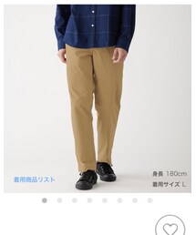 無印良品 | 撥水ストレッチチノテーパードパンツ 紳士Ｍ・ダークベージュ(チノパンツ)