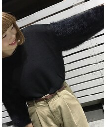 袖のニットふわふわです♡ | ニット/セーター