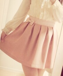 BE RADIANCE | リボンピンクスカート(スカート)