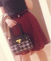 SWINGLE | プリーツ膝丈スカート(スカート)