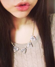 no brand | 三角のビジューネックレス(ネックレス)