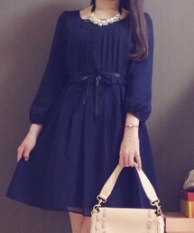 NATURAL BEAUTY BASIC | ドットワンピース(ワンピース)