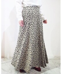 B7 | レオパード柄ニットスカート(スカート)