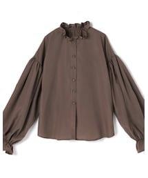 GRL | バックシャーリングフリルネックブラウス(シャツ/ブラウス)