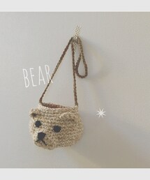 Handmade | summer クマポ(ショルダーバッグ)