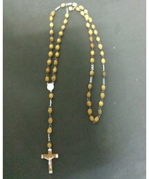 VINTAGE | アンティークウッドロザリオ(ネックレス)