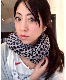 close up look | close up look  DVF lip badge, JIVA scarf and lddD 18K Necklace(その他)