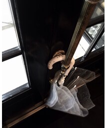 ビニール傘にスターのグリッターを付けました | 長傘