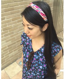 ヘアバンド着用 | ヘアバンド