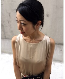 ヘアバンド着用 | ヘアバンド