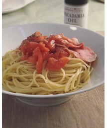 本日のlunch プロシュートとフレッシュトマトの冷製パスタ | その他