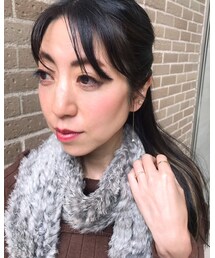 pina384ピアス & two ply137リング着用 | ピアス（両耳用）