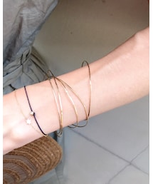 les desseins de DIEU Solid Gold Bangle 着用 | バングル/リストバンド