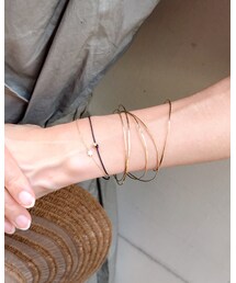 les desseins de DIEU Solid Gold Bangle 着用 | バングル/リストバンド