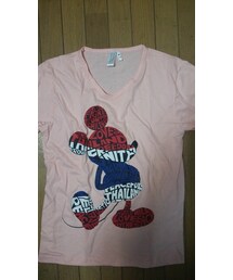 薄ピンクVネックT(Tシャツ/カットソー)