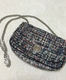 ZARA | ツイードチェーンバッグ(ショルダーバッグ)