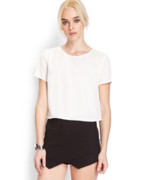 FOREVER 21 | forever21 white boxy top(Tシャツ/カットソー)