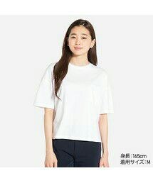 UNIQLO | WOMEN クロップドクルーネックT（半袖）(Tシャツ/カットソー)